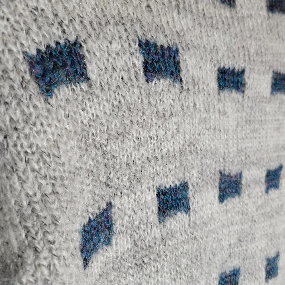 Oak Tree Original Vintage Geometric Knit Crewneck Cosby Grandpa Sweater *sz M*